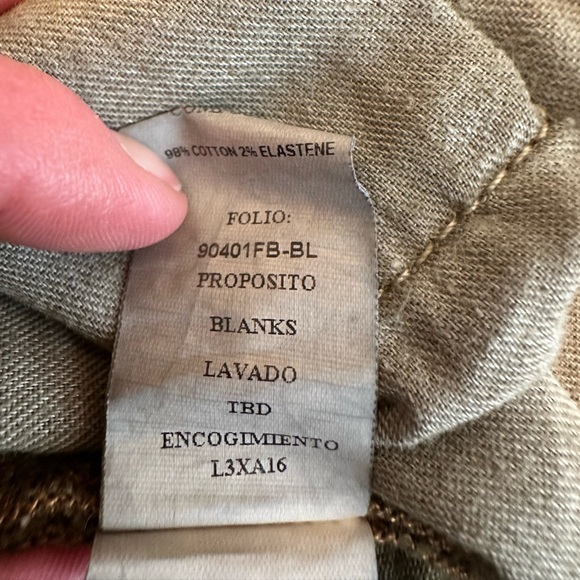 RE/DONE Jeans 70s Ultra High Rise Stove Pipe Green Denim Raw Hem Women Size 26 - Picture 8 of 9